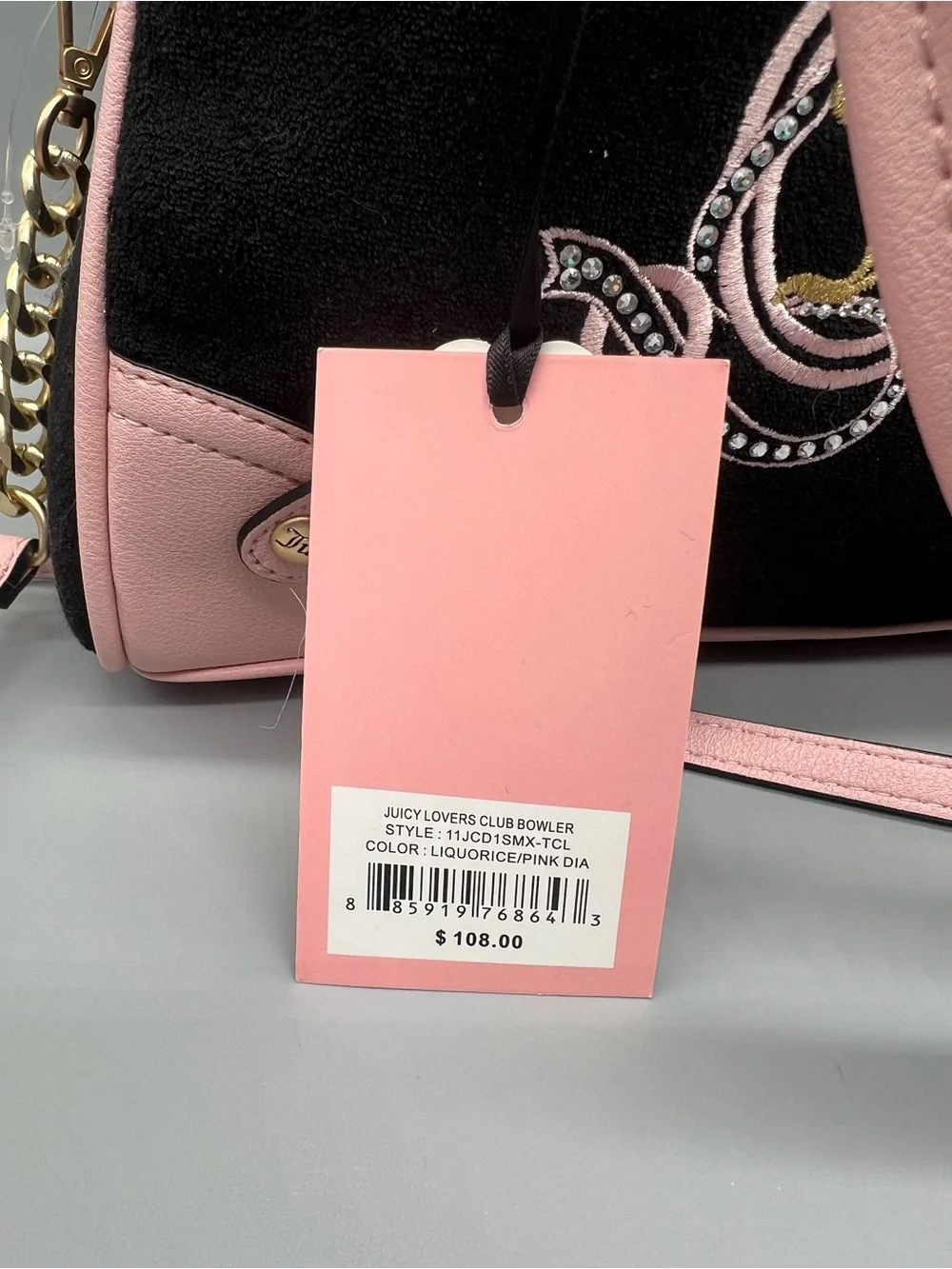 Juicy couture juicy lovers club bowler purse